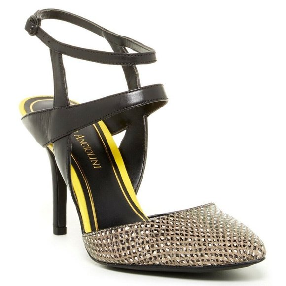 enzo angiolini snakeskin pumps